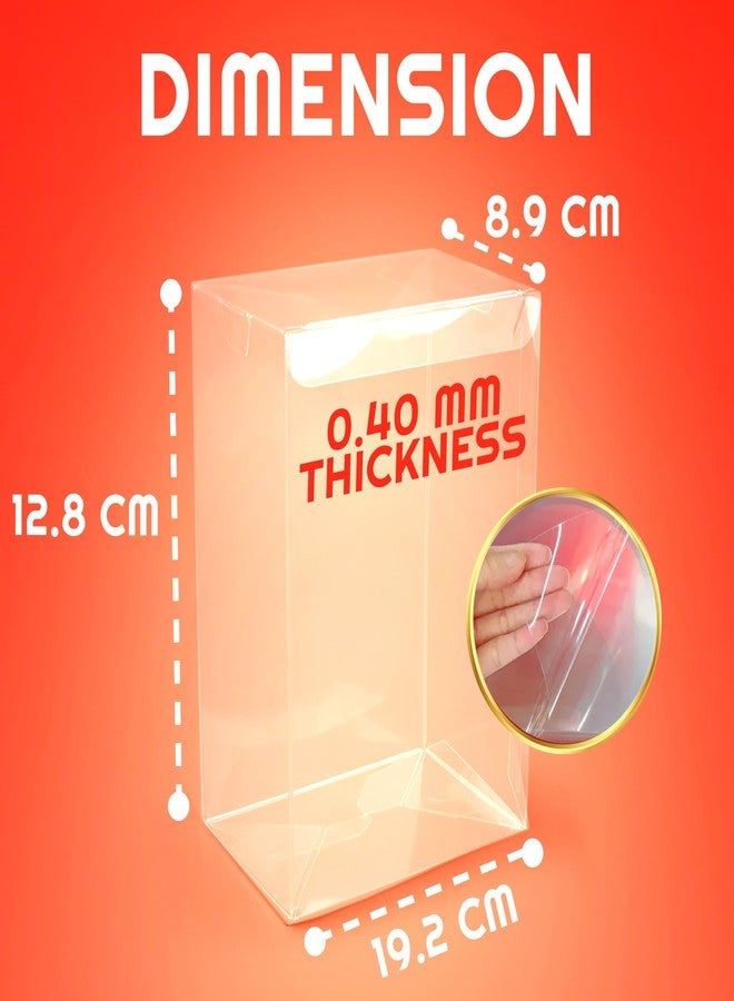 EVORETRO PET Display Case Protector for Large Amiibo Single Action Figure Box - 0.40mm Thick, Clear, Stackable, Custom Fit Design for Zelda, Smash Bros, Splatoon Amiibo Collectibles (10 Pack) - Image 3